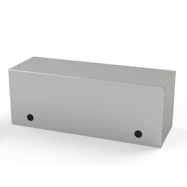 1/4 Turn Latch Electrical Enclosures, 9 in H, 8 in D, 24 in W, NEMA 1, Carbon Steel